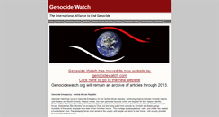 Desktop Screenshot of genocidewatch.info