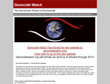 Tablet Screenshot of genocidewatch.info