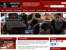Tablet Screenshot of genocidewatch.net